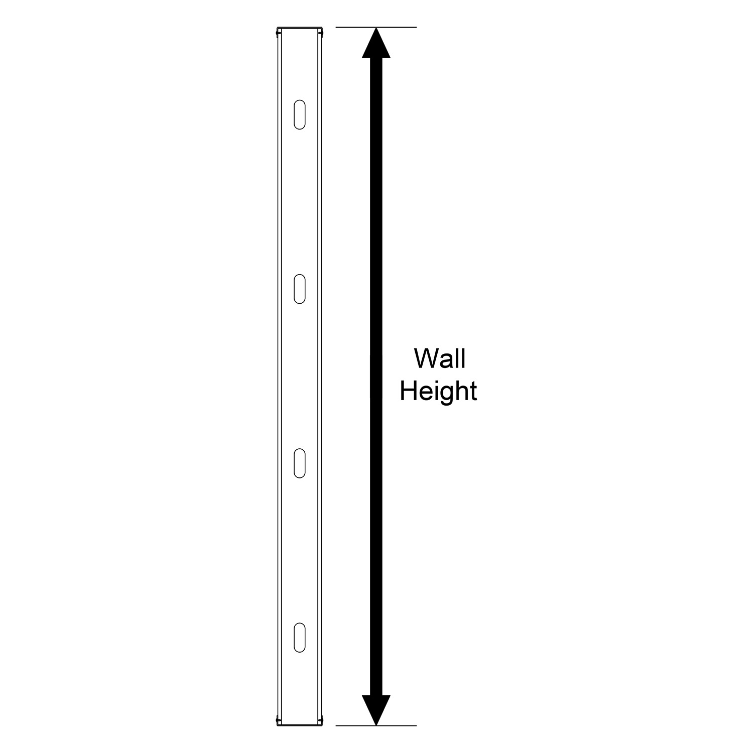 Demonstration of what is meant by wall height